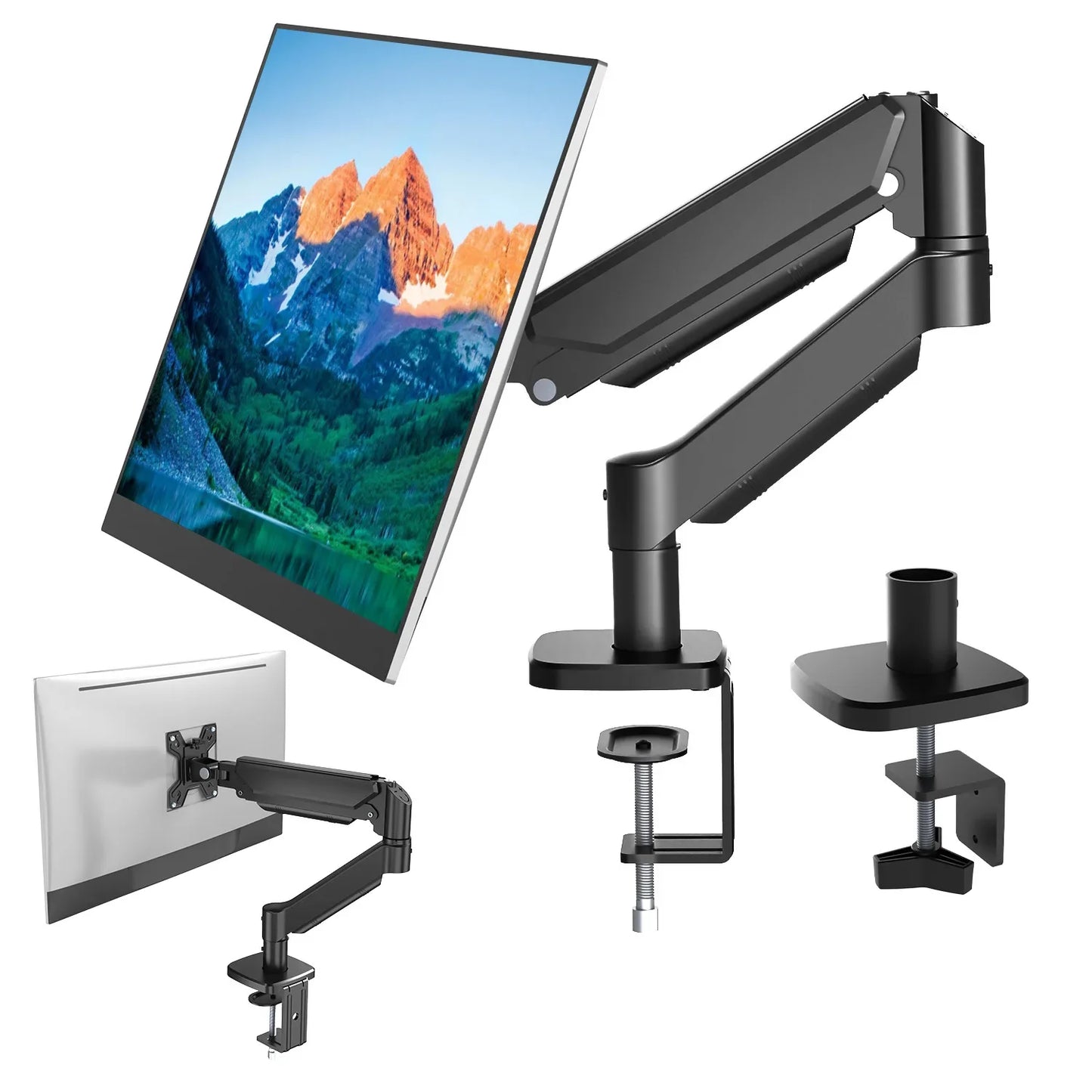Dual Monitor Stand with Gas Spring Mechanism