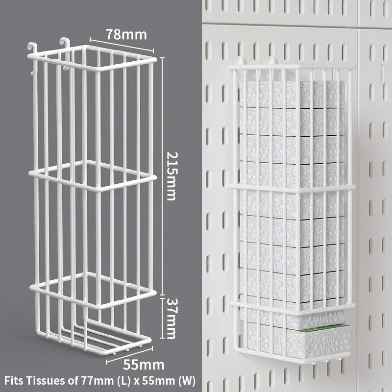 Desktop Organizer with Pegboard Design - Simple Setup, No Drilling Required