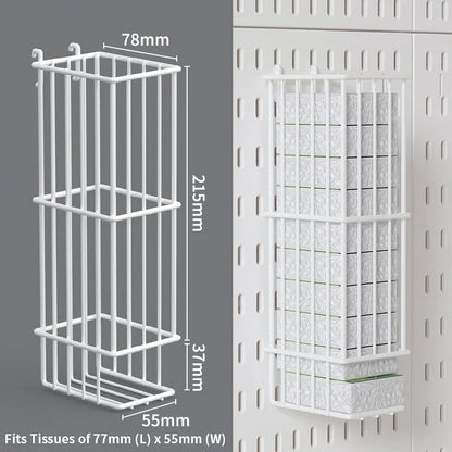 Desktop Organizer with Pegboard Design - Simple Setup, No Drilling Required