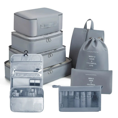 Set of Storage Cubes for Travel Packing