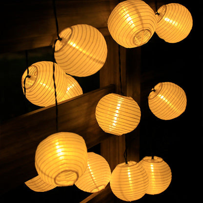 Vibrant Solar Lantern String Lights for Outdoor Spaces
