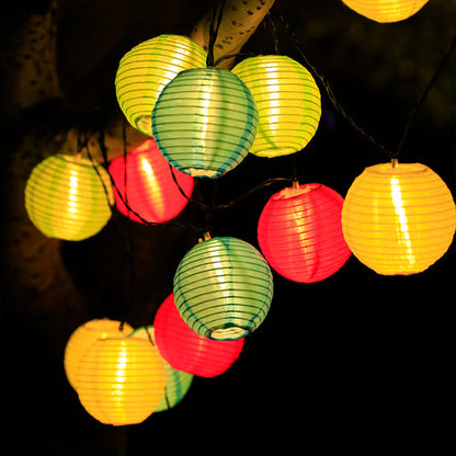 Vibrant Solar Lantern String Lights for Outdoor Spaces