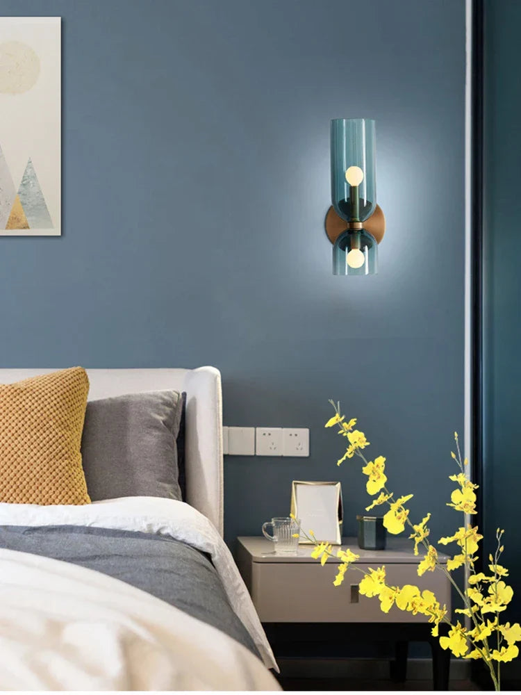 Elegant Glass Wall Sconce – Modern Nordic Design