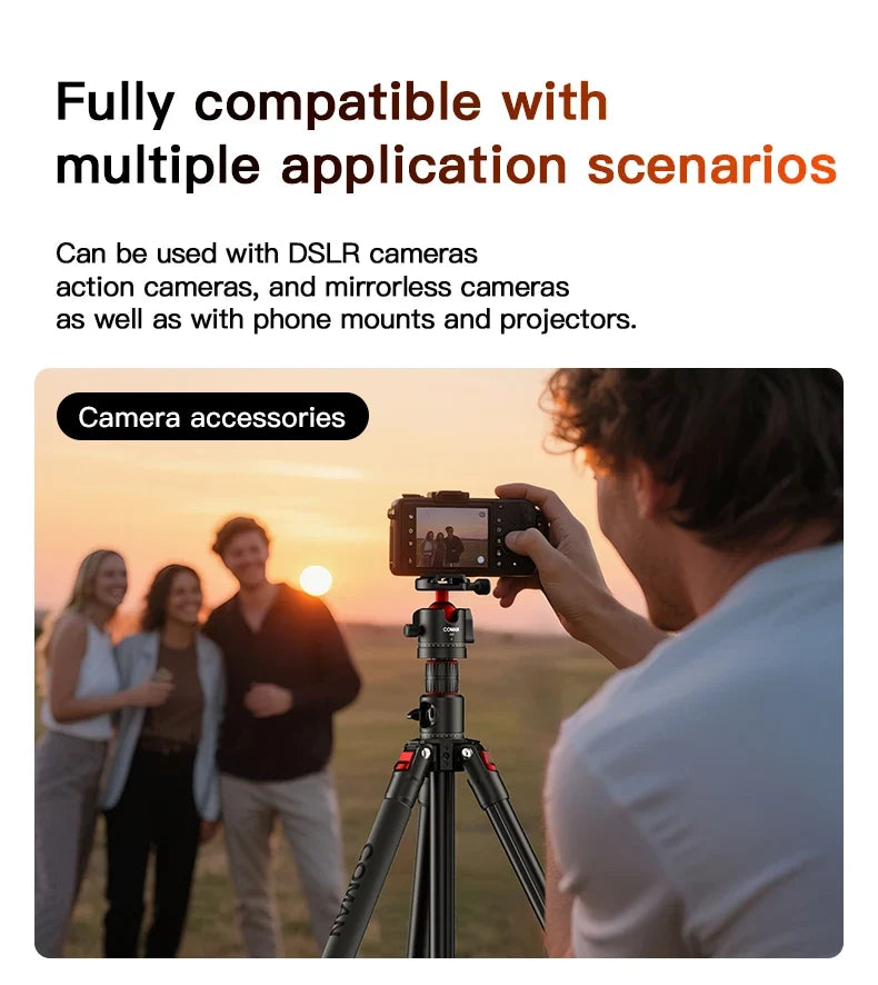 Compact Overhead Tripod for Cameras