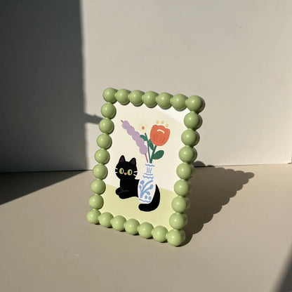 Photo Frame with Round Beads