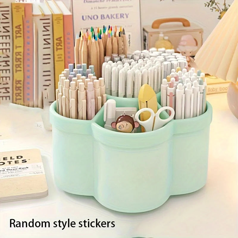 Desktop Pen Organizer with 360-Degree Rotation