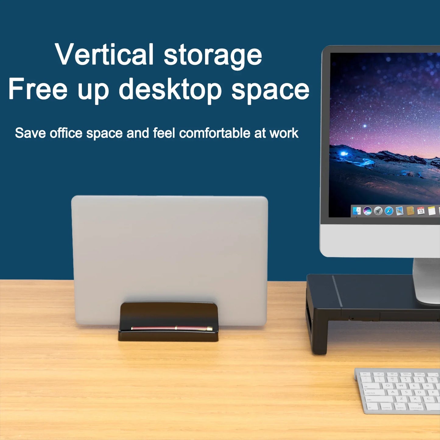 Vertical Laptop Stand with Dual Slots
