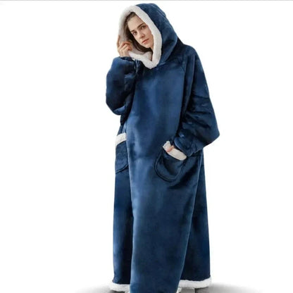 Cozy Fleece Hoodie Blanket in Extra Large Size for Warm Comfort