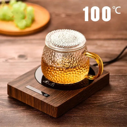 Sleek Drink Warmer – 5 Adjustable Heat Settings for Home & Office