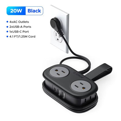 Power Strip with 4 Outlets and Surge Protection