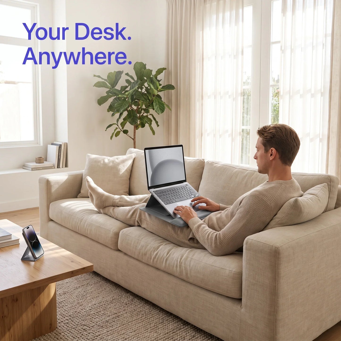 Collapsible Laptop Stand with Magnetic Features