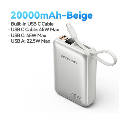 Power Bank with 45W Quick Charge Capability