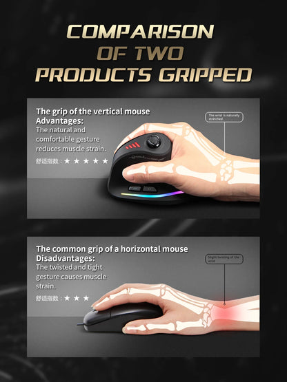 Wireless Vertical Ergonomic Mouse Model F18