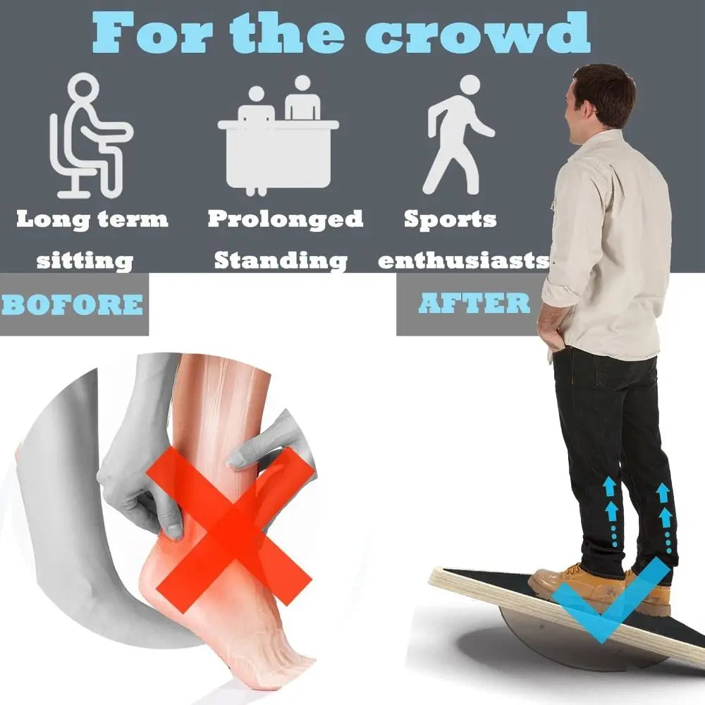 Balance Board for Rocking - Wooden Design