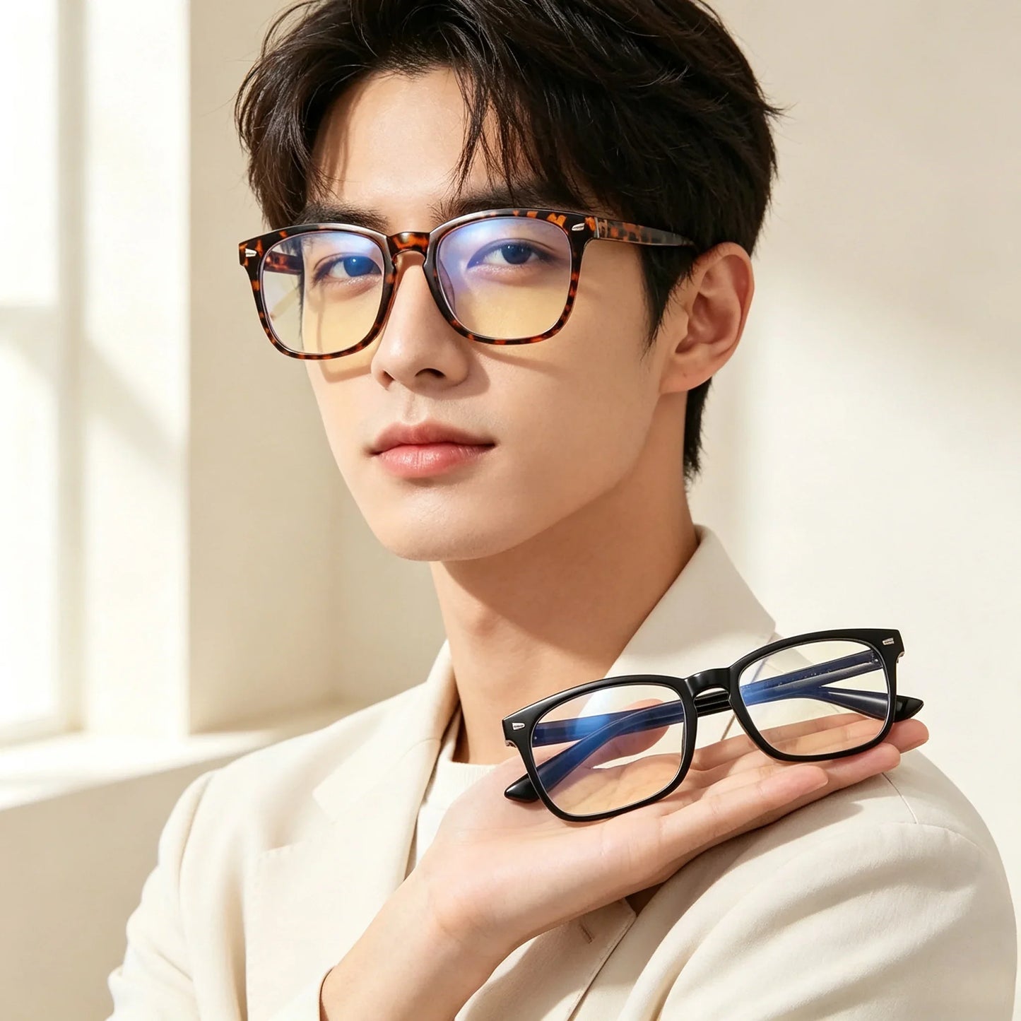 Gaming Glasses for Computer Use - Black Frame