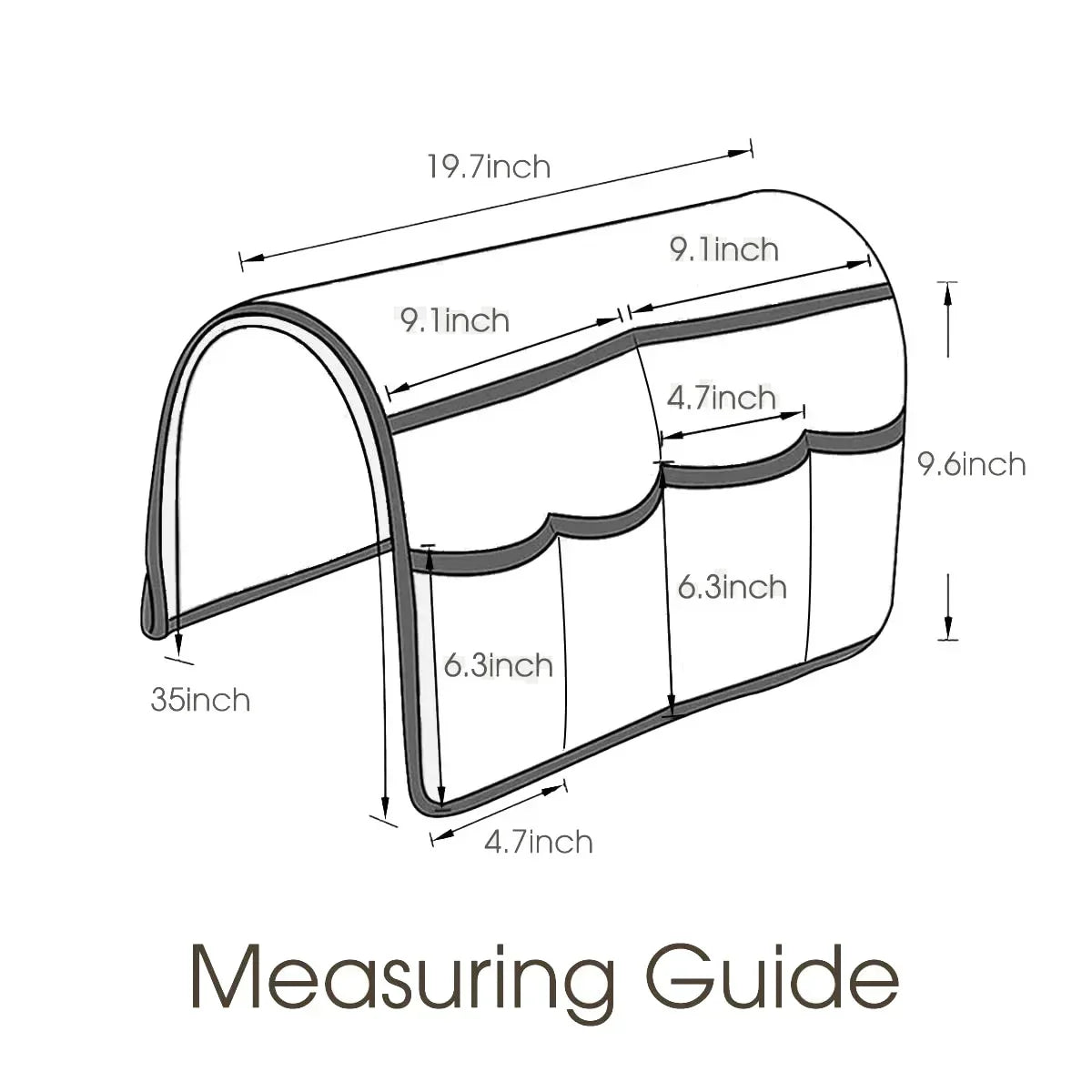 Sofa Armrest Storage Bag