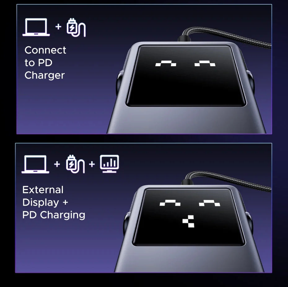 6-Port Docking Station with Multiple Connectivity Options