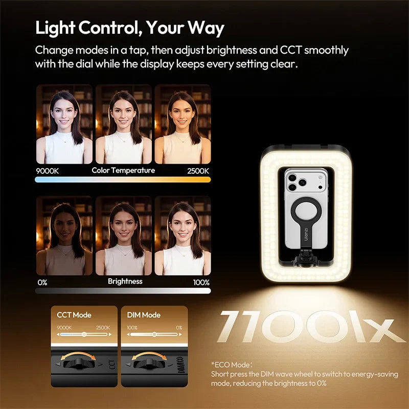 Portable Ring Light with RGB Color Options
