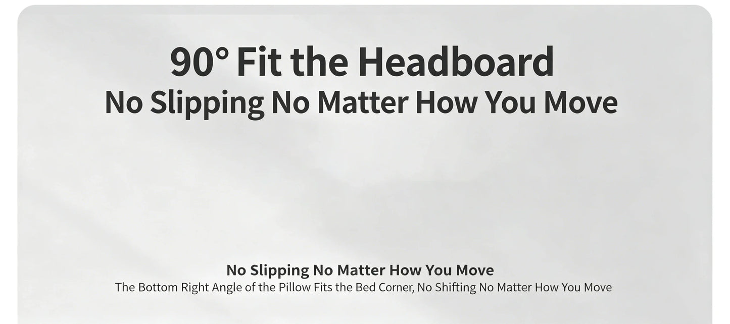 Extra Large Back Support Wedge Pillow with Ergonomic Design