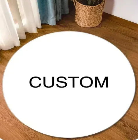 Round Decorative Area Rug for Game Room