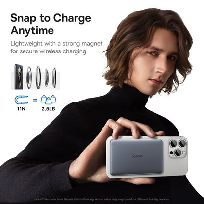 5K MagSafe Power Bank - Slim Portable Charger