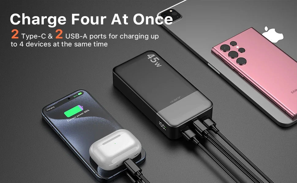 20,000mAh Fast Charging Portable Power Bank