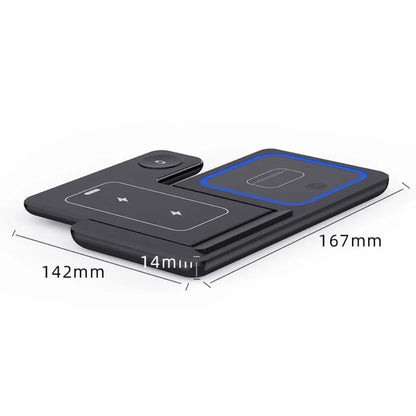3-in-1 Wireless Charging Dock – Foldable and Versatile Charging Solution