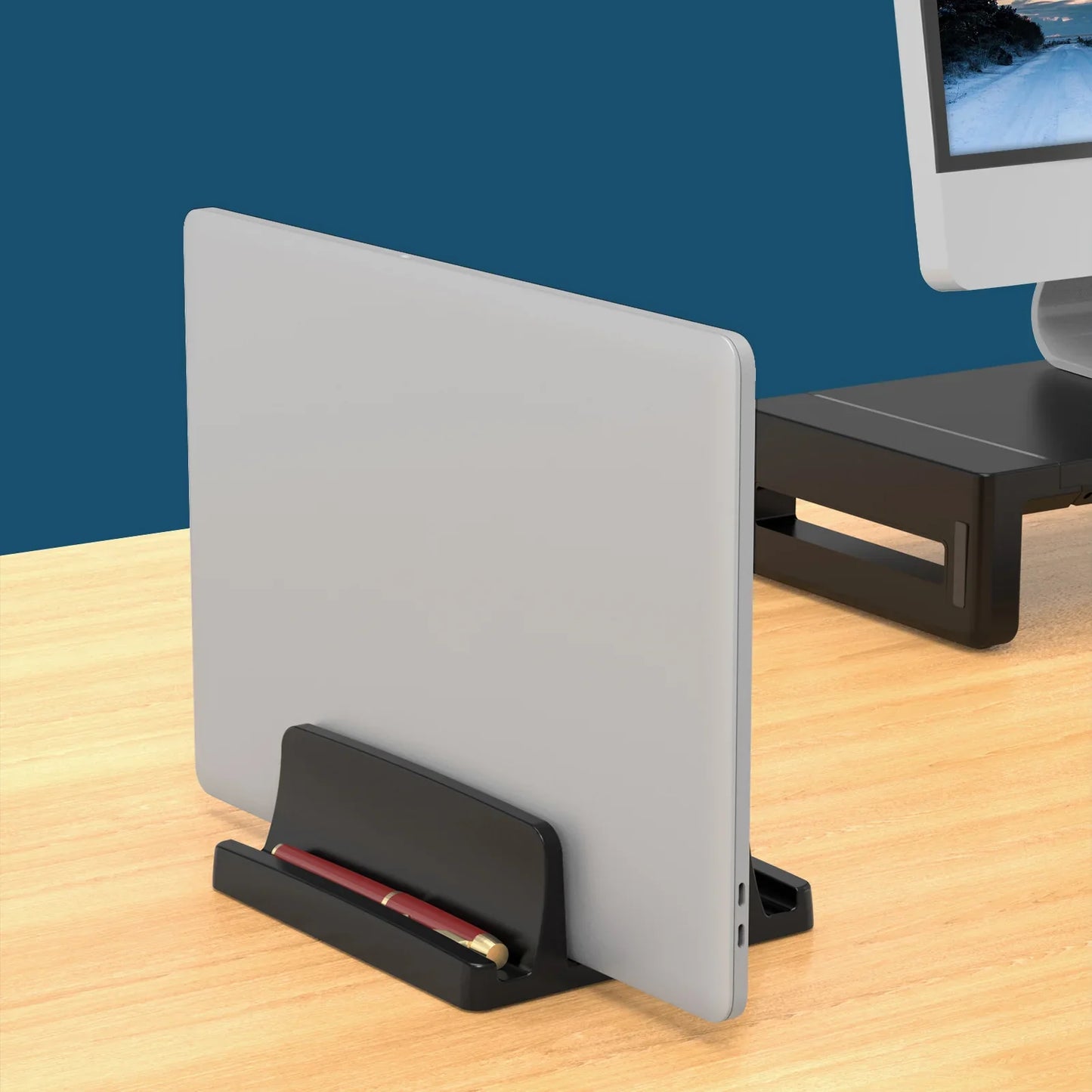 Vertical Laptop Stand with Dual Slots