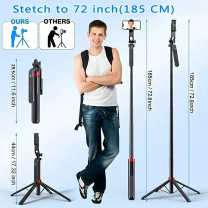 Camera Tripod with Remote Control Functionality