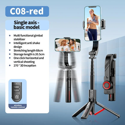 Wireless Gimbal Tripod Stabilizer with Bluetooth Connectivity