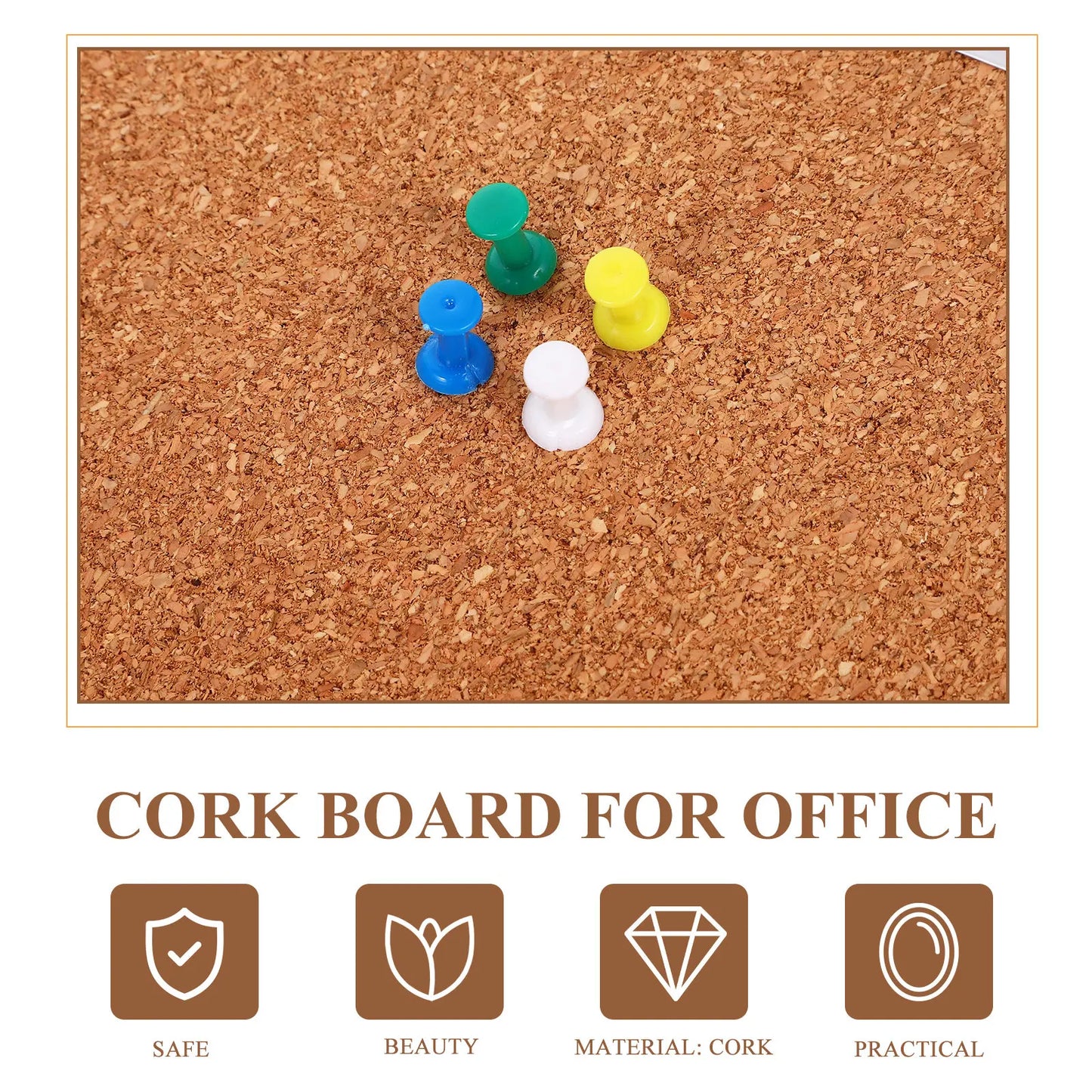 17-Inch Cork Board – 12mm Thick and Durable