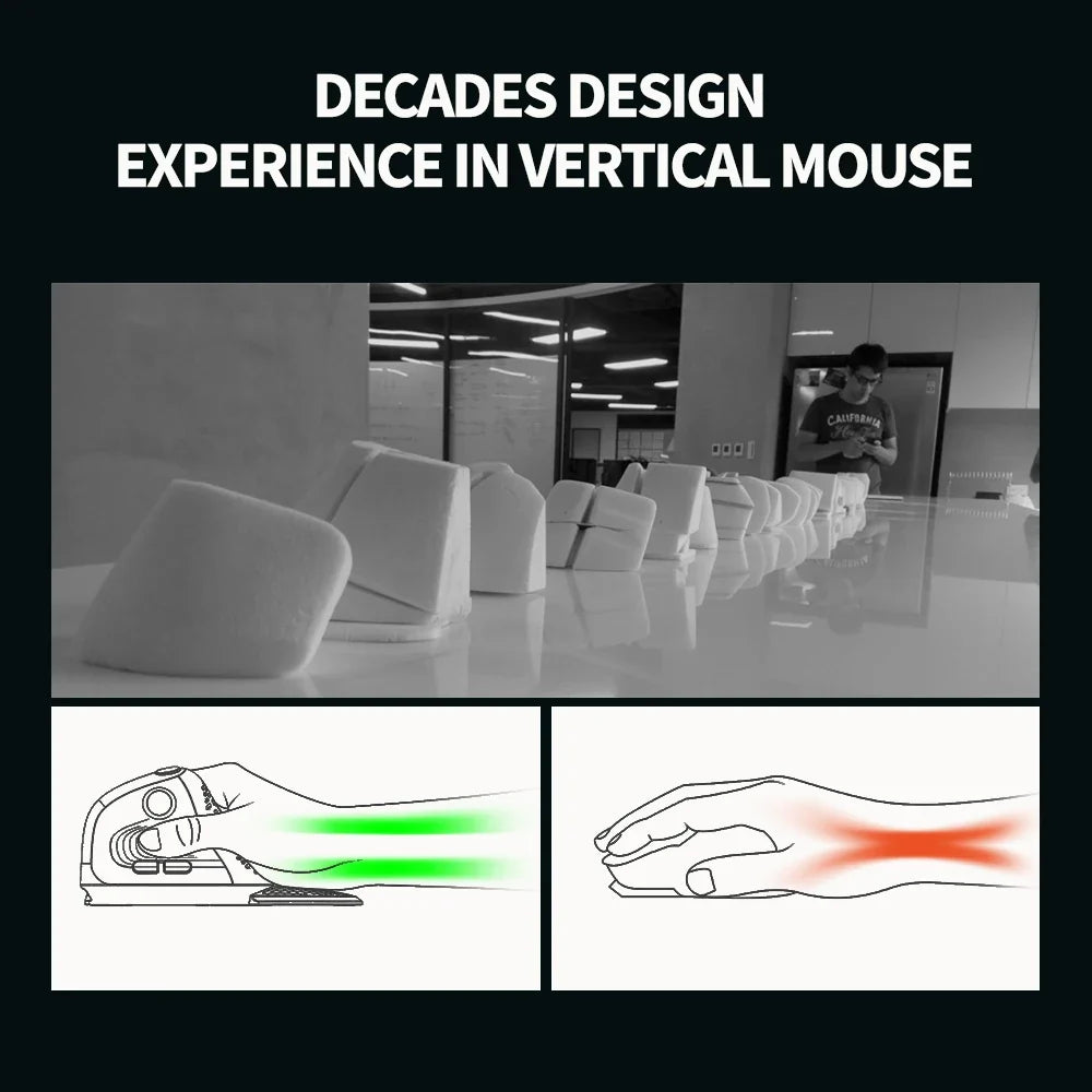 Vertical Ergonomic Mouse M618XSD - Comfort Design