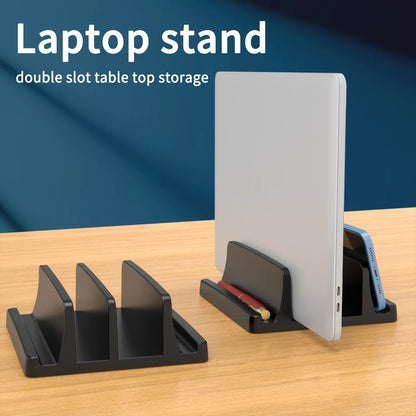 Vertical Laptop Stand with Dual Slots