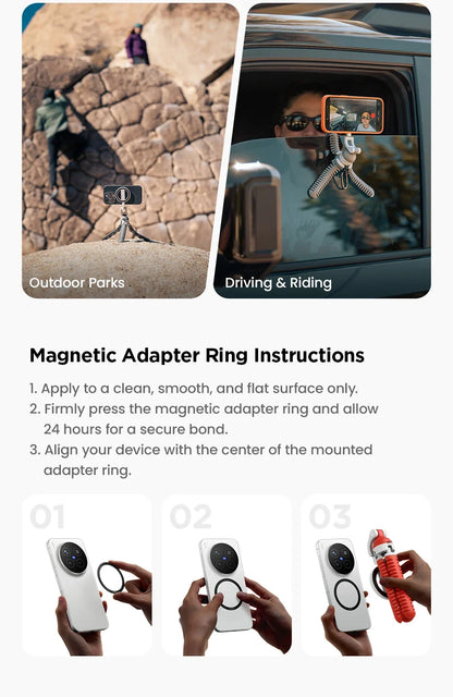 Tripod with Magnetic Suction Feature