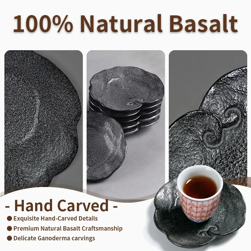 Basalt Coaster – Handcrafted Stone Drink Coaster