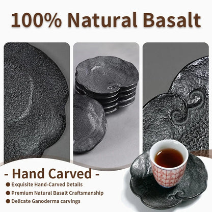 Basalt Coaster – Handcrafted Stone Drink Coaster
