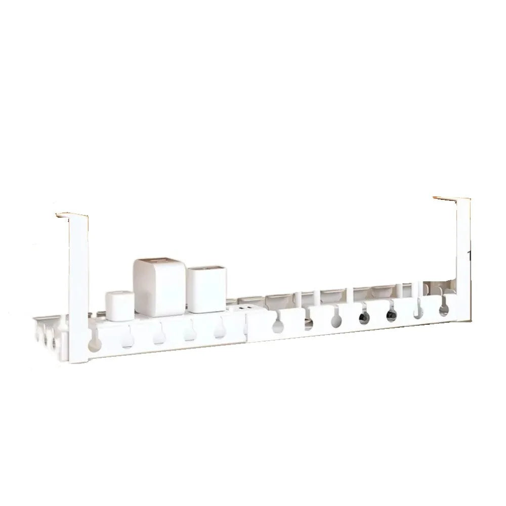 Adjustable Cable Organizer Tray for Under-Desk Use
