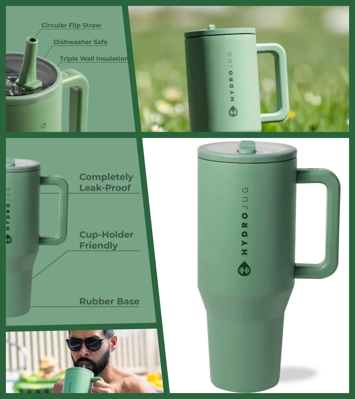 Flip Straw Insulated Tumbler