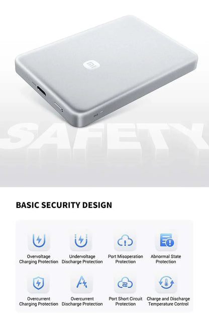 Wireless Power Bank 10000mAh Capacity