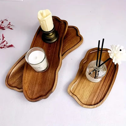 Wooden Tray for Bathroom Sink in Acacia Finish