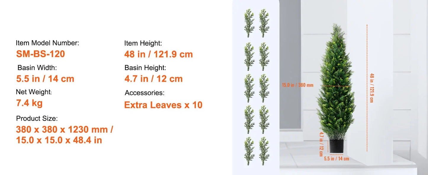 Cedar Faux Topiary Plant