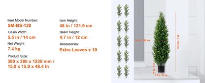 Cedar Faux Topiary Plant