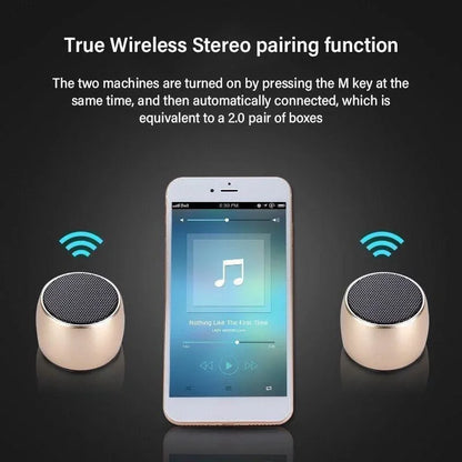 Compact Bluetooth Speaker with Wireless Connectivity