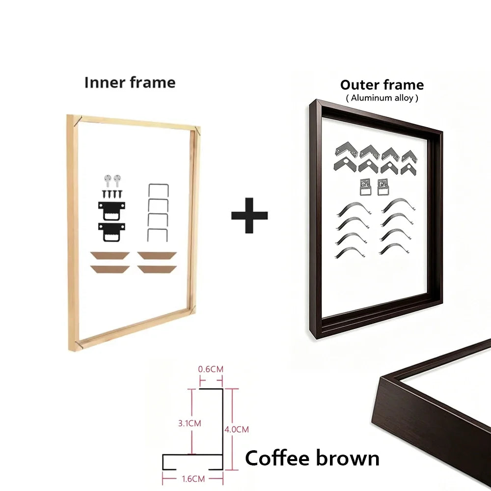 Canvas Frame Kit with Metal and Wooden Elements