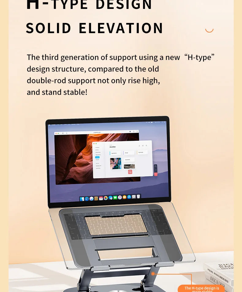Desk Laptop Stand Made of Aluminum