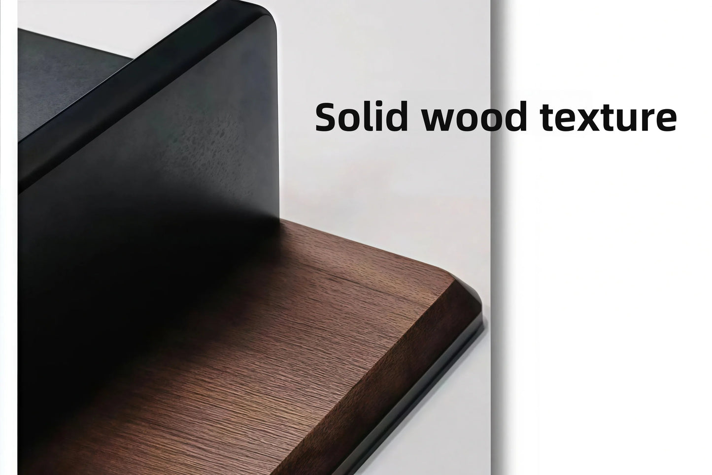 Wooden Monitor Stand in Black Walnut Finish