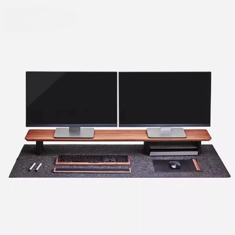 Wooden Monitor Stand in Black Walnut Finish