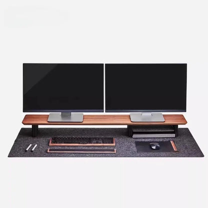 Wooden Monitor Stand in Black Walnut Finish