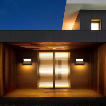 Smart Outdoor Motion-Activated LED Wall Light – 24W, Waterproof