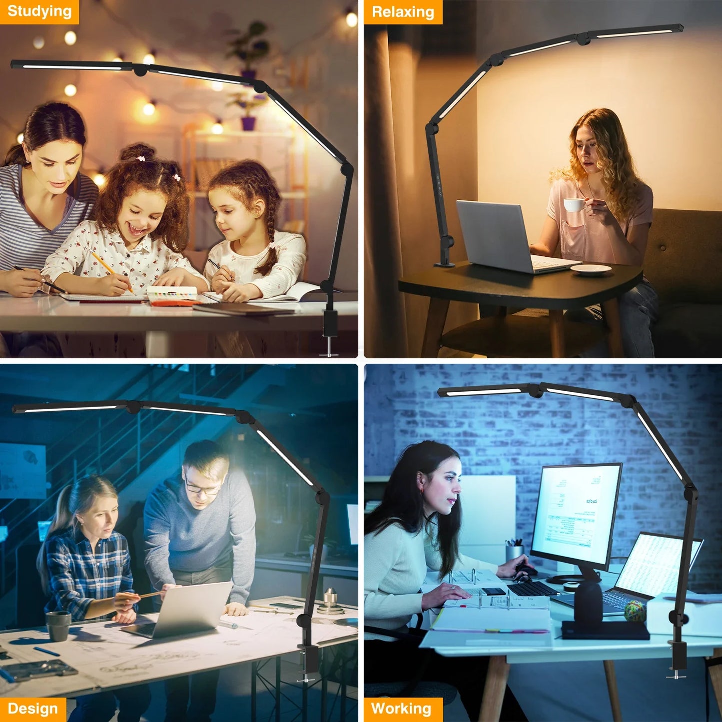 Swing-Arm Desk Light for Architects